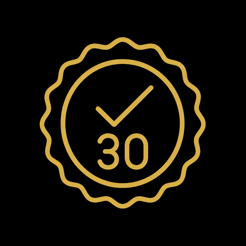 30-Day Warranty